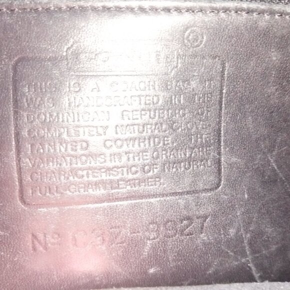 Iconic COACH Vintage 9927 WILLIS Messenger Bag Black Leather 2003 - Picture 16 of 16